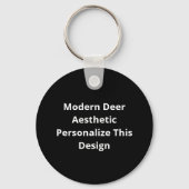 Oh Deer Moderne Esthetiek Sleutelhanger (Achterkant)