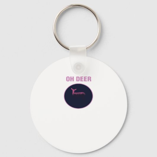 Oh Deer Moderne Esthetiek Sleutelhanger (Voorkant)
