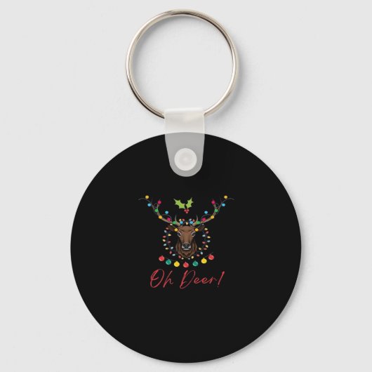 Oh Deer Moderne Esthetiek Sleutelhanger (Voorkant)