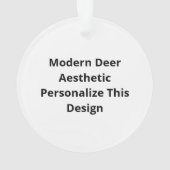 Oh Deer Moderne Esthetische Stijl Ornament (achterkant)