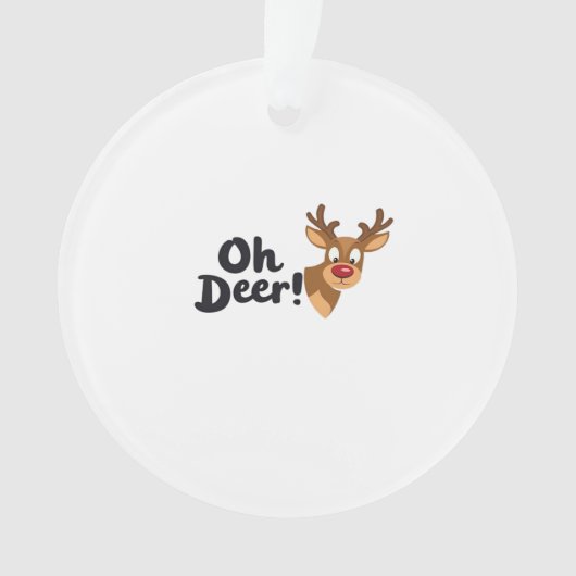 Oh Deer Moderne Esthetische Stijl Ornament (voorkant)