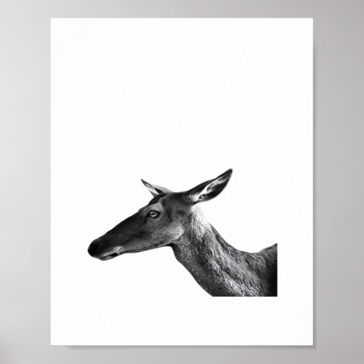 Oh Deer Moderne Esthetische Vibe Poster (Voorkant)