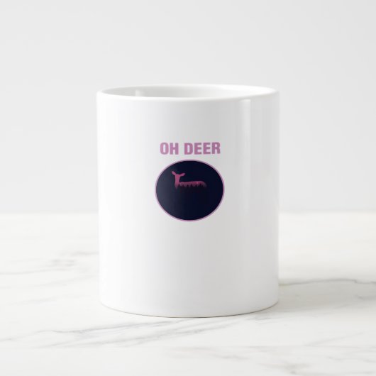 Oh Deer Moderne Stijl Grote Koffiekop (Voorkant)