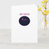 Oh Deer Moderne Stijl Kaart (Gele Bloem)
