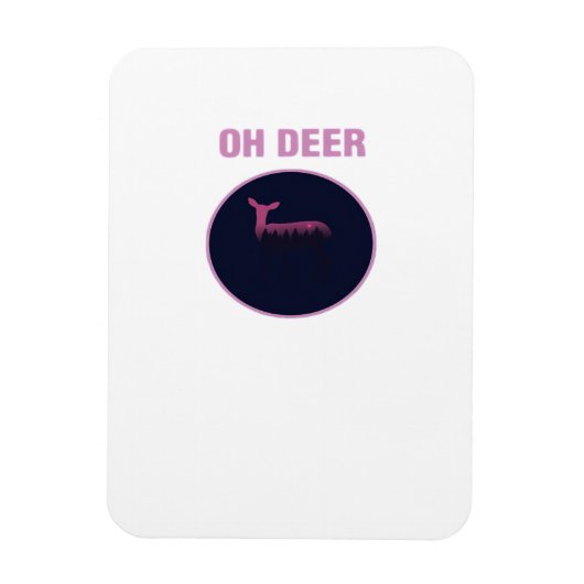 Oh Deer Moderne Stijl Magneet (Verticaal)