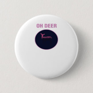 Oh Deer Moderne Stijl Ronde Button 5,7 Cm