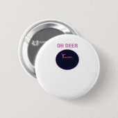 Oh Deer Moderne Stijl  Ronde Button 5,7 Cm (Voorkant /achterkant)