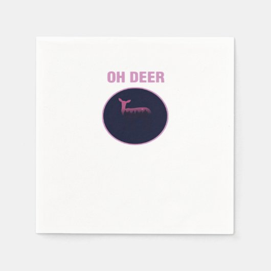 Oh Deer Moderne Stijl  Servet (Voorkant)