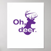 Oh Deer Natural Woodland Style  Poster (Voorkant)