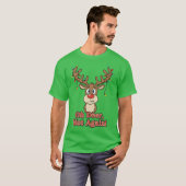Oh Deer Not Again Funny Reindeer T-shirt (Voorkant volledig)