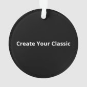 Oh Deer Oh Dear Retro Classic Style Ornament (achterkant)