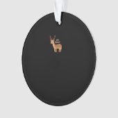 Oh Deer Oh Dear Retro Classic Style Ornament (voorkant)