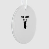 Oh Deer Oh Dear Whimsical Art StylAcrylic Ornament (voorkant)