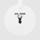 Oh Deer Oh Dear Whimsical Art StylAcrylic Ornament (voorkant)