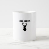 Oh Deer Oh Dear Whimsical Art Style  Grote Koffiekop (Voorkant)