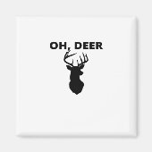 Oh Deer Oh Dear Whimsical Art Style  Magneet (Voorkant)