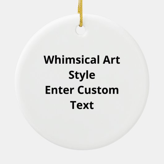 Oh Deer Oh Dear Whimsical Art Style Ornament (Achterkant)