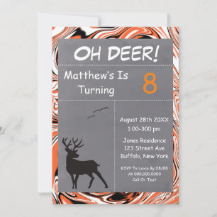 Oh Deer Oranje Camouflage Birthday Party