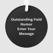 Oh Deer Outstanding In My Field FuAcrylic Ornament (achterkant)