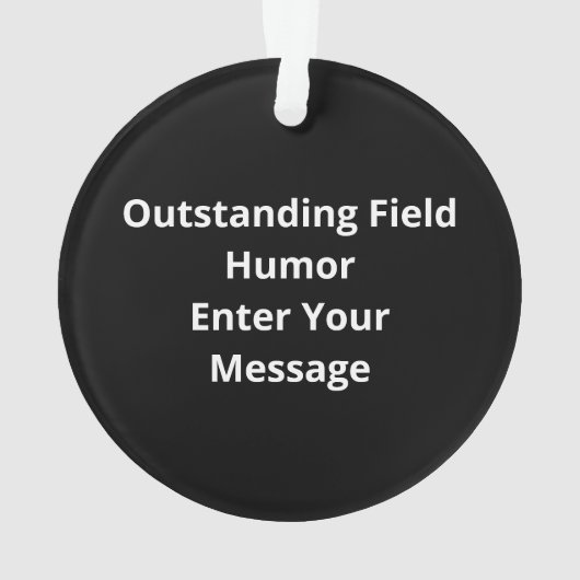 Oh Deer Outstanding In My Field FuAcrylic Ornament (achterkant)