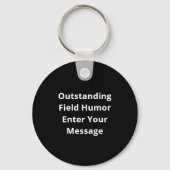Oh Deer Outstanding In My Field Funny HumoKeychain Sleutelhanger (Achterkant)