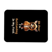 Oh Deer Outstanding In My Field Funny Humor  Magneet (Horizontaal)