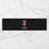 Oh Deer Outstanding In My Field Funny Humor  Waterfles Etiket (Enkel label)