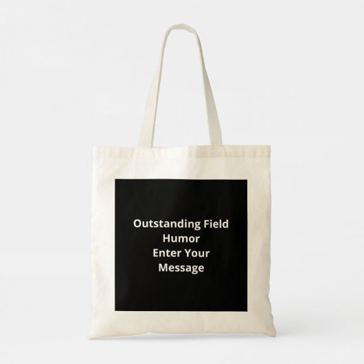 Oh Deer Outstanding In My Field Funny HumoTote Bag Tote Bag (Achterkant)