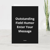 Oh Deer Outstanding In My FielFolded Greeting Card Kaart (Achterkant)