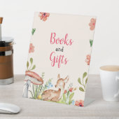 Oh Deer Party Decorations Meisje Baby shower Reclamebord Met Voetstuk (Insitu)