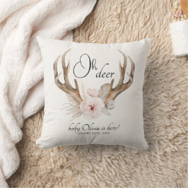 Oh Deer Pasgeboren Baby Fotokussen – Woodland Flor Kussen
