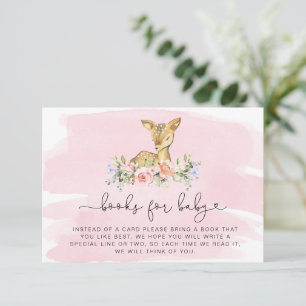Oh Deer Pink Books Request Insert Kaart