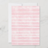 Oh Deer Pink Floral Baby shower Kaart (Achterkant)