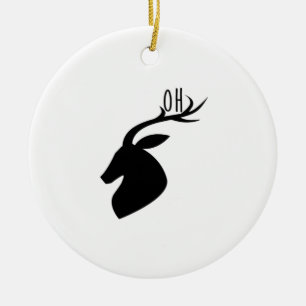Oh Deer Pun Creatieve Stijl Keramisch Ornament