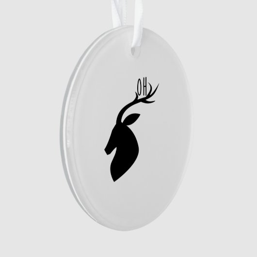 Oh Deer Pun Creative Style Ornament (voorkant)