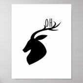 Oh Deer Pun Creative Style  Poster (Voorkant)