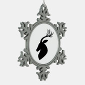 Oh Deer Pun Creative Style  Tin Sneeuwvlok Ornament (Links)