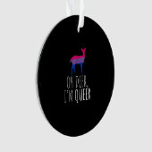 Oh Deer Queer Bisexual Pride Gay LAcrylic Ornament (voorkant)