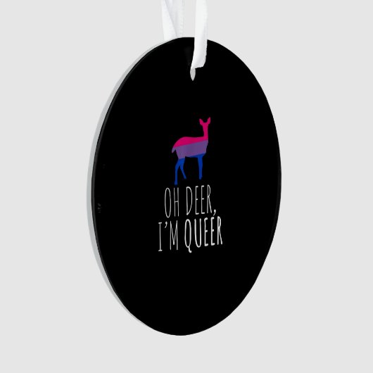 Oh Deer Queer Bisexual Pride Gay LAcrylic Ornament (voorkant)