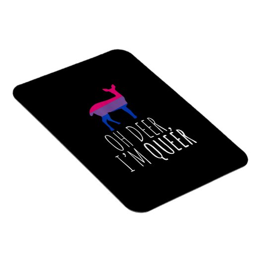Oh Deer Queer Bisexual Pride Gay Lesbian Design  Magneet (Rechterzijde)