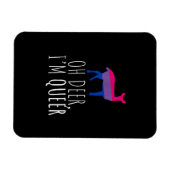 Oh Deer Queer Bisexual Pride Gay Lesbian Design  Magneet (Horizontaal)