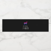 Oh Deer Queer Bisexual Pride Gay Lesbian Design  Waterfles Etiket (Enkel label)