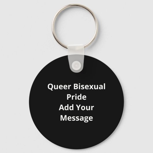 Oh Deer Queer Bisexual Pride Gay Lesbian DKeychain Sleutelhanger (Achterkant)