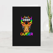 Oh Deer Queer Creative Modern Style Kaart (Voorkant)