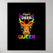 Oh Deer Queer Creative Modern Style Poster (Voorkant)