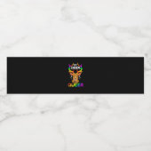 Oh Deer Queer Funny LGBTQ Pride Awareness Waterfles Etiket (Enkel label)