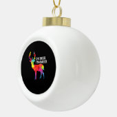 Oh Deer Queer Funny Pun LGBT Pride Design Keramische Bal Ornament (Rechts)
