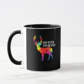 Oh Deer Queer Funny Pun LGBT Pride Design Mok (Links)