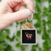 Oh Deer Queer Funny Pun LGBT Pride Design Sleutelhanger (Hand)