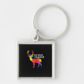 Oh Deer Queer Funny Pun LGBT Pride Design Sleutelhanger (Voorkant)